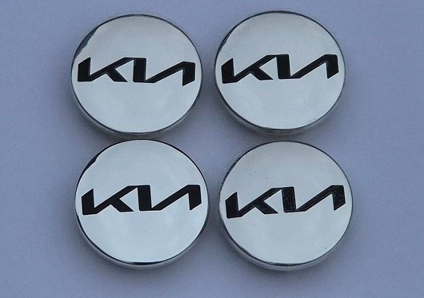 KIA - krytky na hlinikový disk 58mm - 4