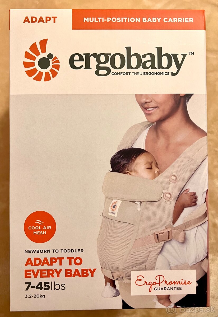 Detský nosič - Ergobaby ADAPT Cool Air Mesh Natural Weave - 4