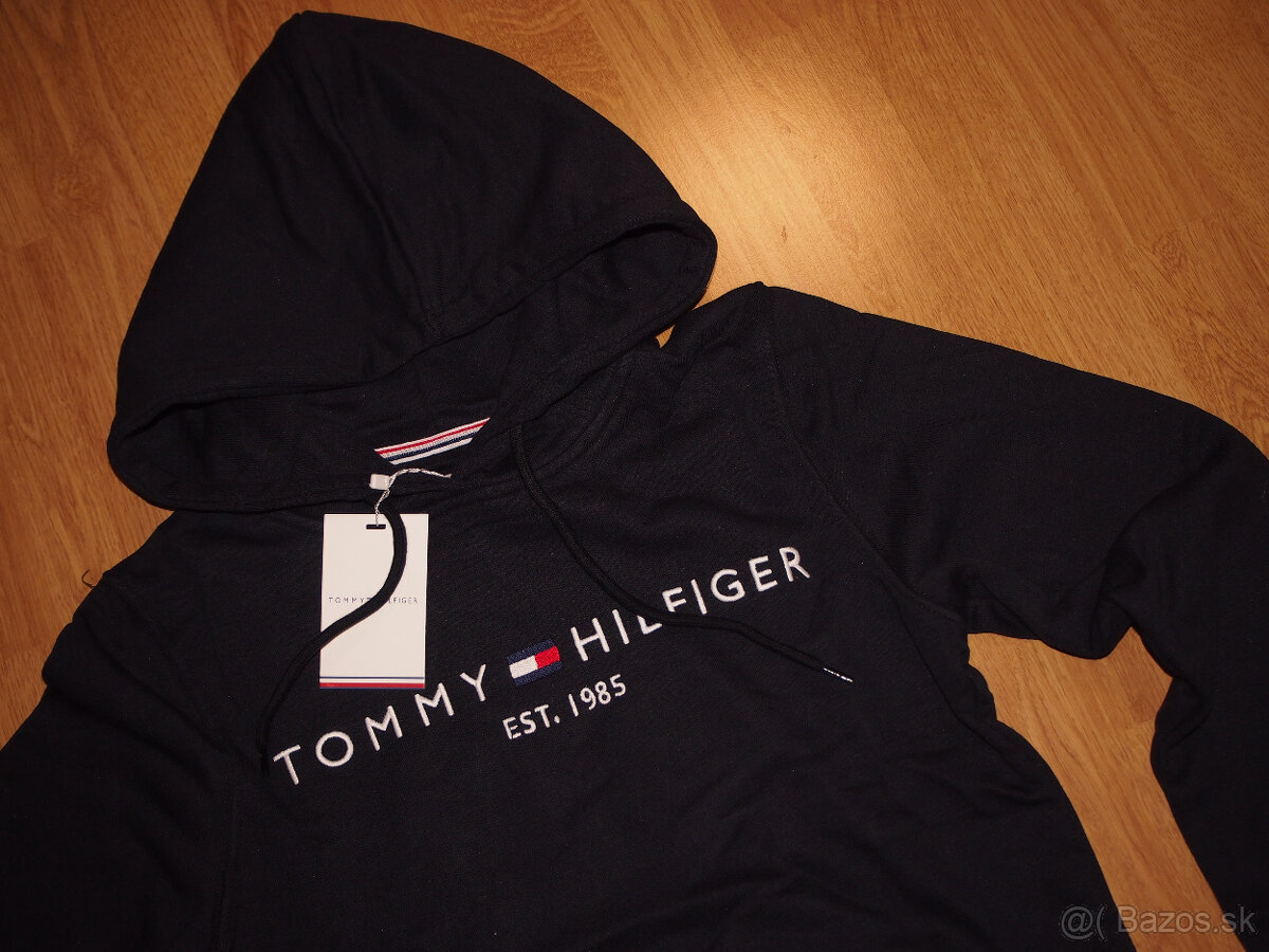 Tommy Hilfiger dámska mikina tmavomodrá s kapucnou - 4