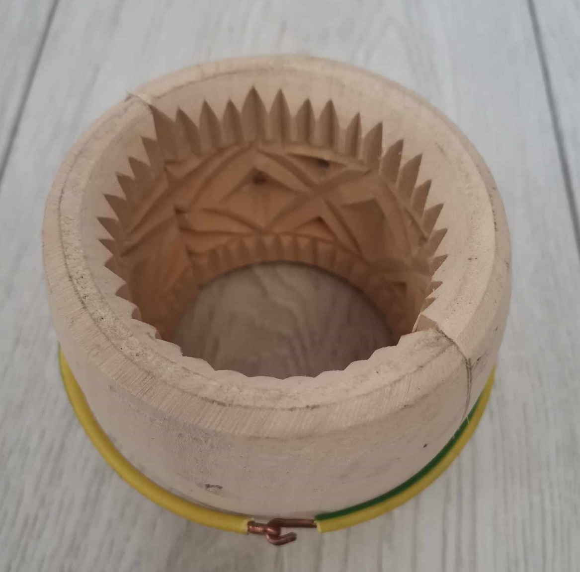 Drevená forma na syr,oštiepok - 4