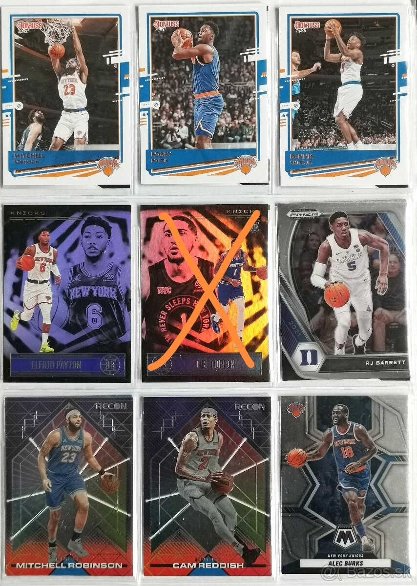 NBA karty - NY Knicks (143 kariet) - 4