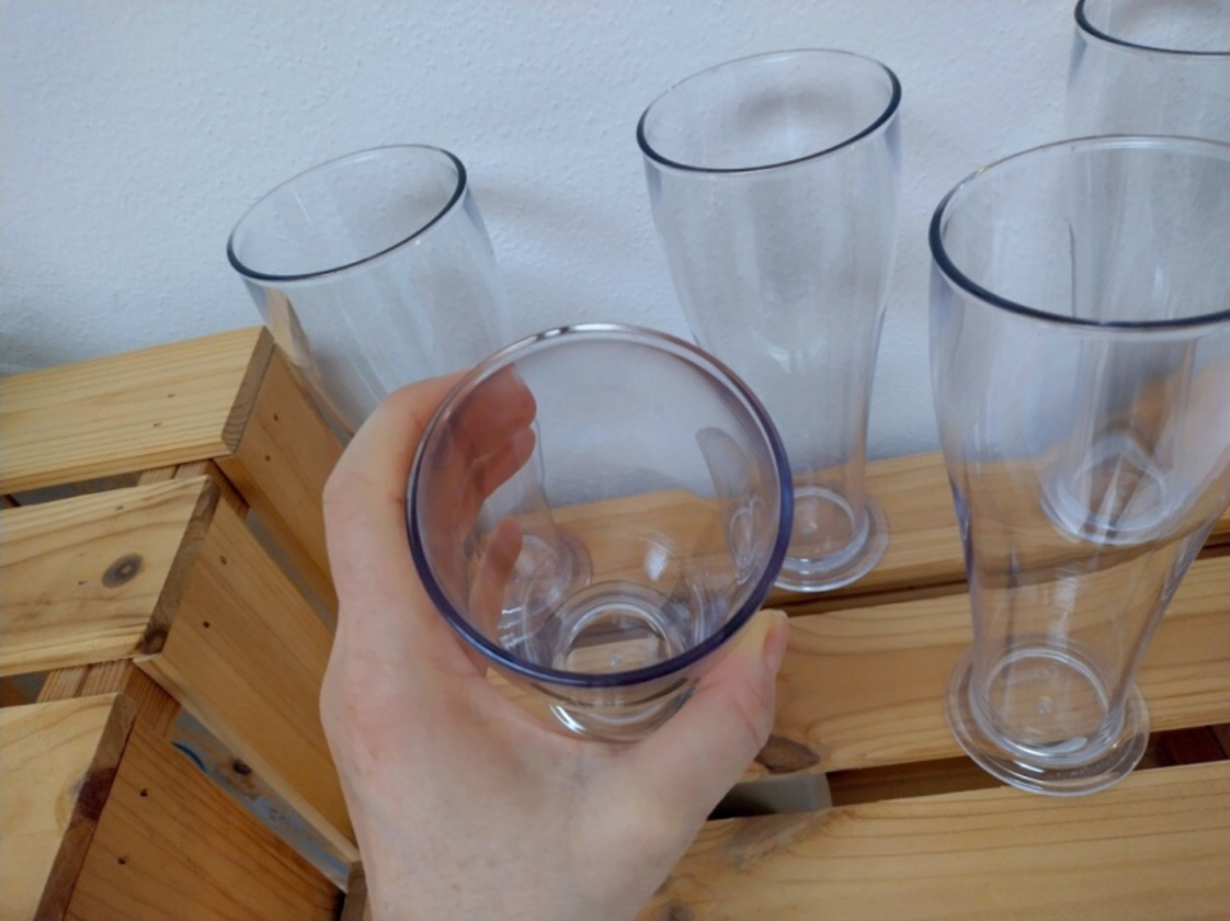 6x NOVY pivný pohár 0,5l, plast SAN - 4