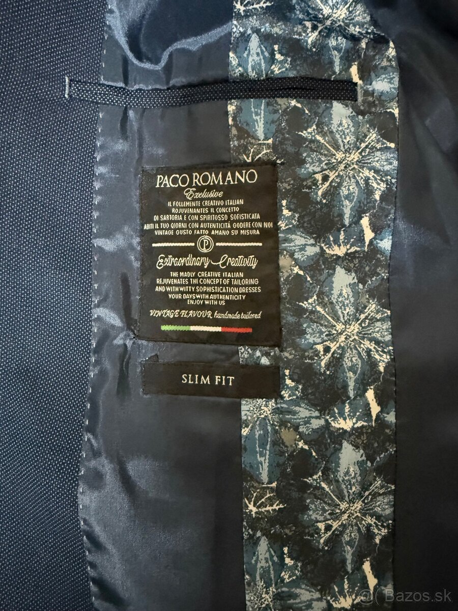 Pánsky prémiový oblek - PACO ROMANO - 4