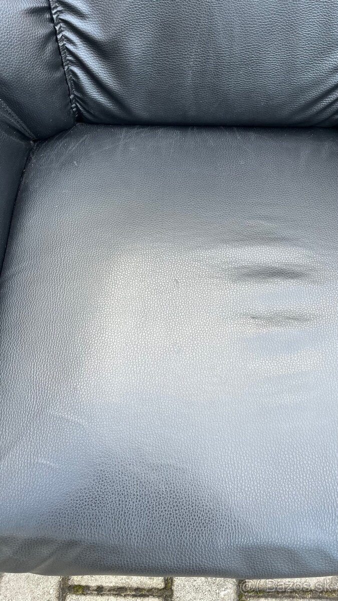 Kožené kreslo/gauč 2ks - 4