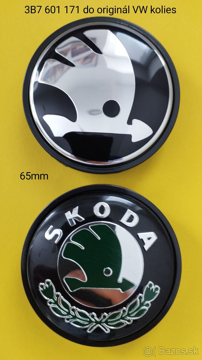 56,60,65 mm Škoda krytky do kolies - 4