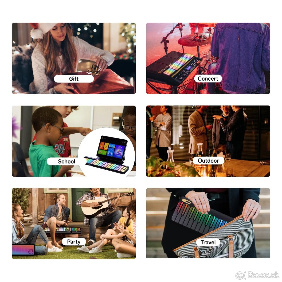 PopuPiano Smart Keyboard set + PopuBag – nové - 4