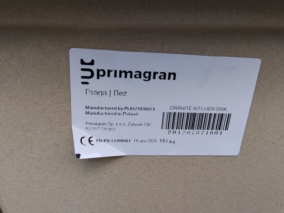 Drez kuchynský granitový Primagran pieskový - 4