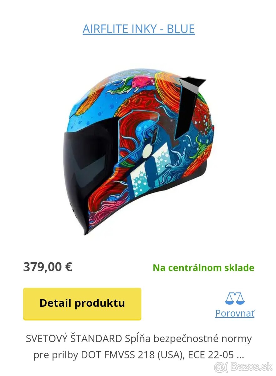 Nová helma Airflite inky- Blue - 4