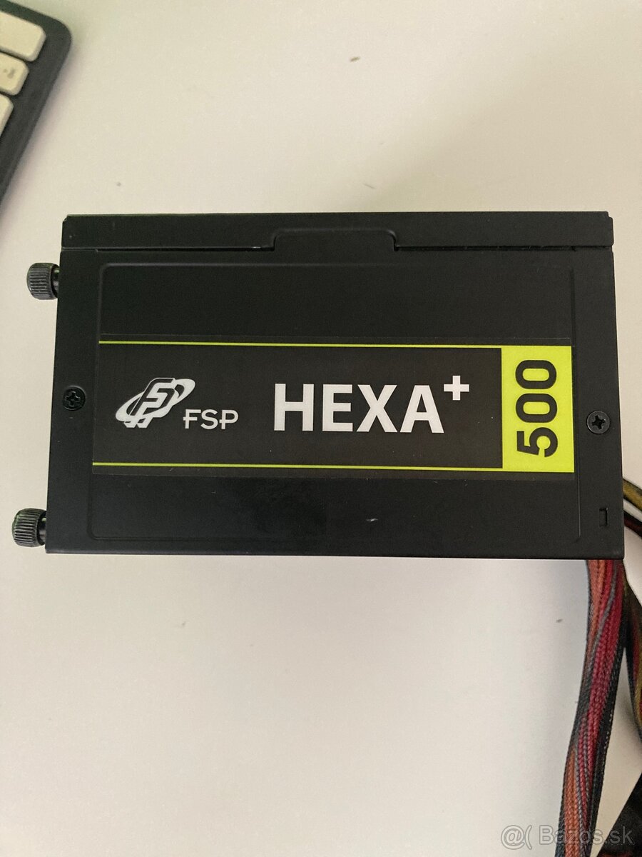 PC zdroj FSP HEXA+ 500W – 80 Plus, ATX, tichý, plne funkčný - 4