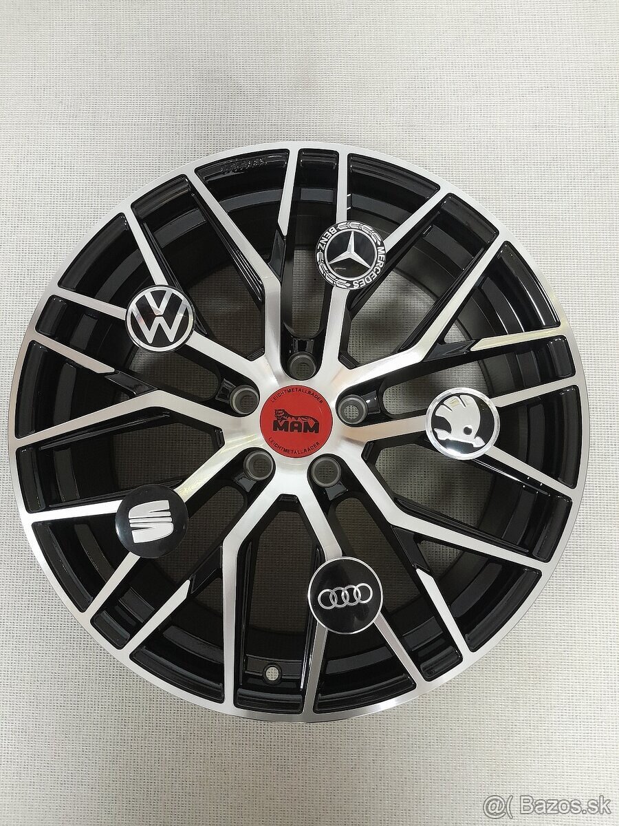 Alu disky MAM RS4 R17 5x112 7.5J Et45 a Et35 Škoda Audi Vw - 4