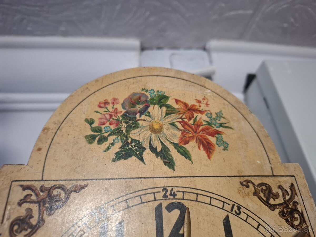 Predám funkčné polbicie starožitné hodiny druhá polovica 19 - 4