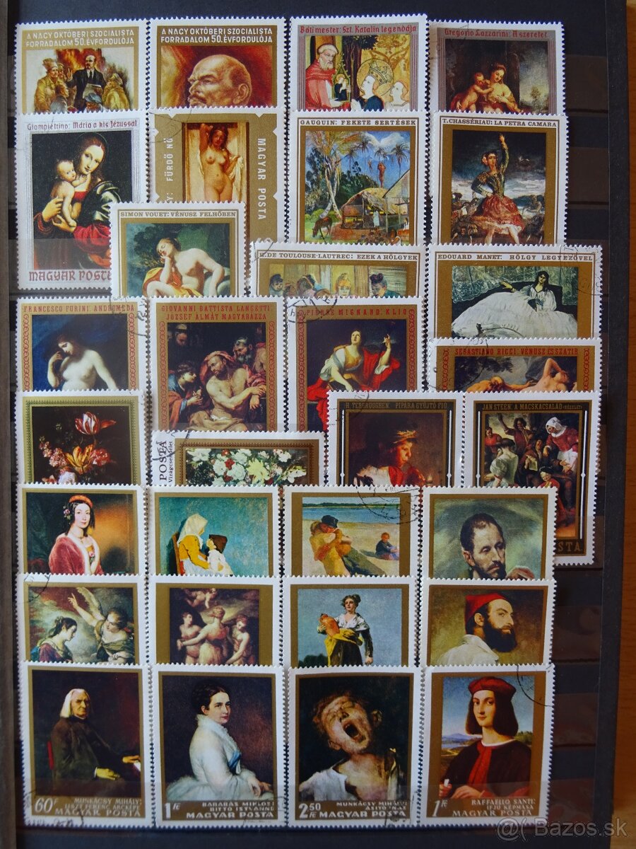 Pekná zbierka známok UMENIE 1 - 4