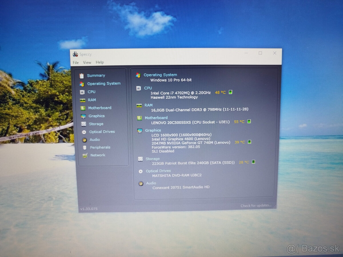 notebook Lenovo E440 Core i7, 16GB, nVidia GT740, 250GB SSD - 4