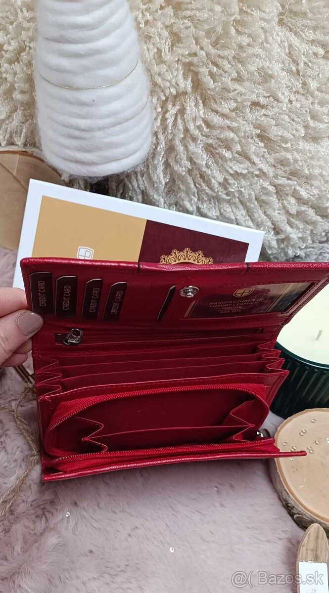 ♦️ červená peňaženka ♦️ - 4