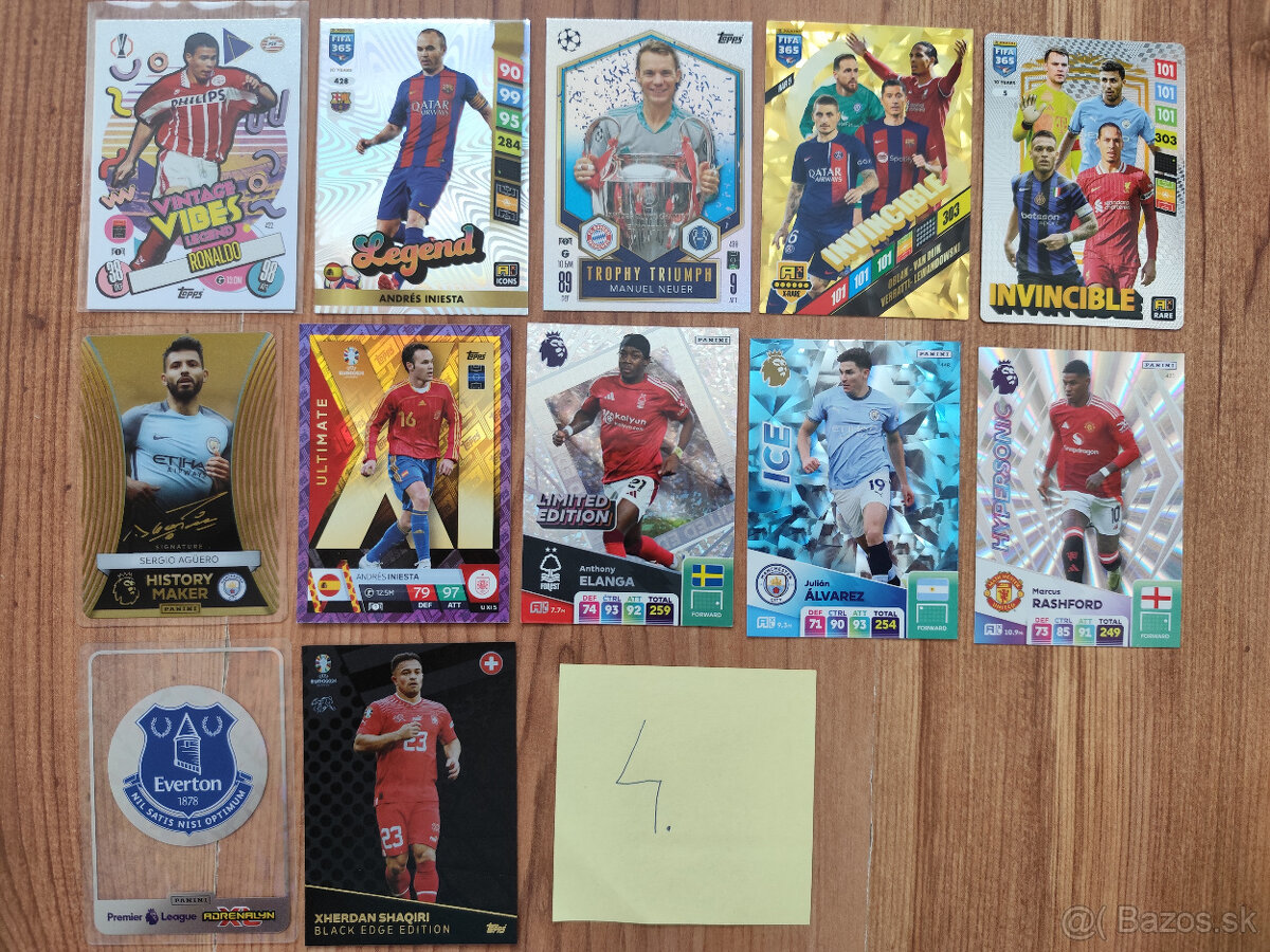 Futbalové kartičky - vzácnejšie - 4