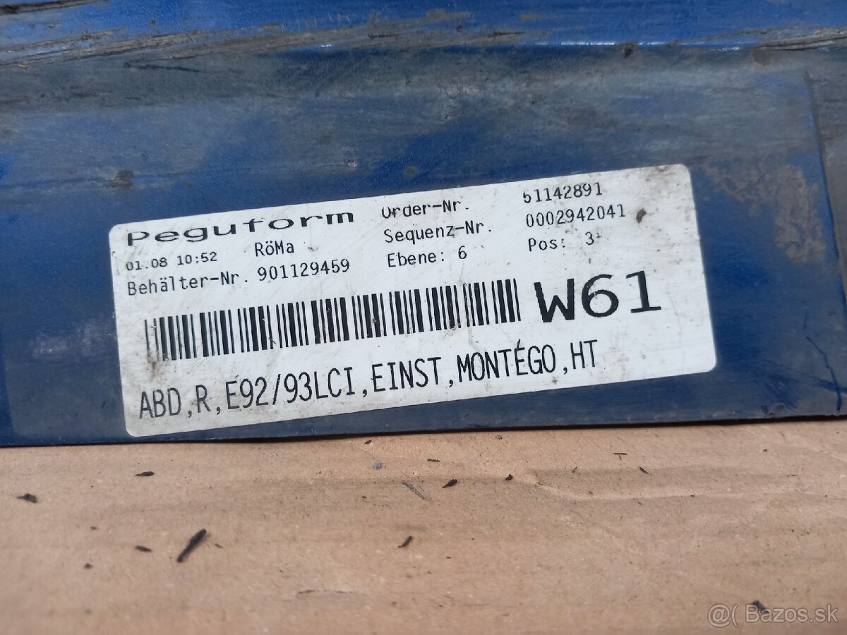 Prah BMW E93/E92 - 4