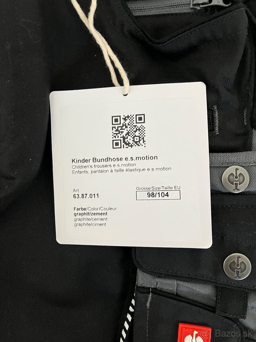 Nové Strauss detske pr. nohavice - 4