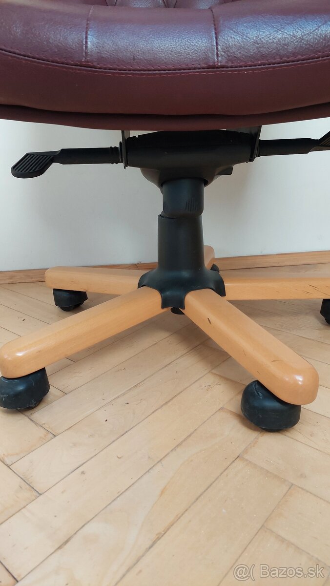 Kancelárske kožené kreslo - 4