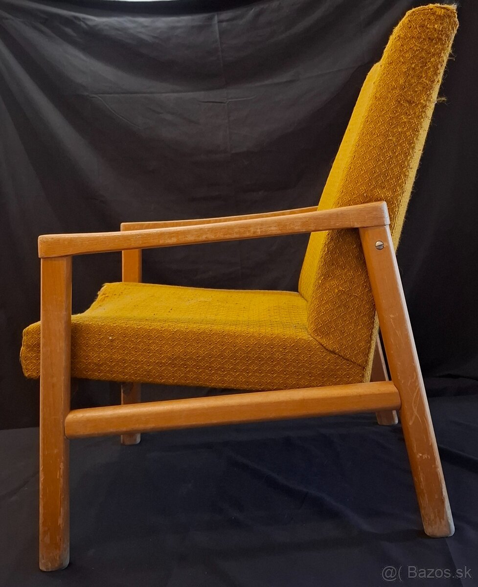 Staré kreslo Ton, typ : 615 369 1913 v pôvodnom stave, 1 kus - 4