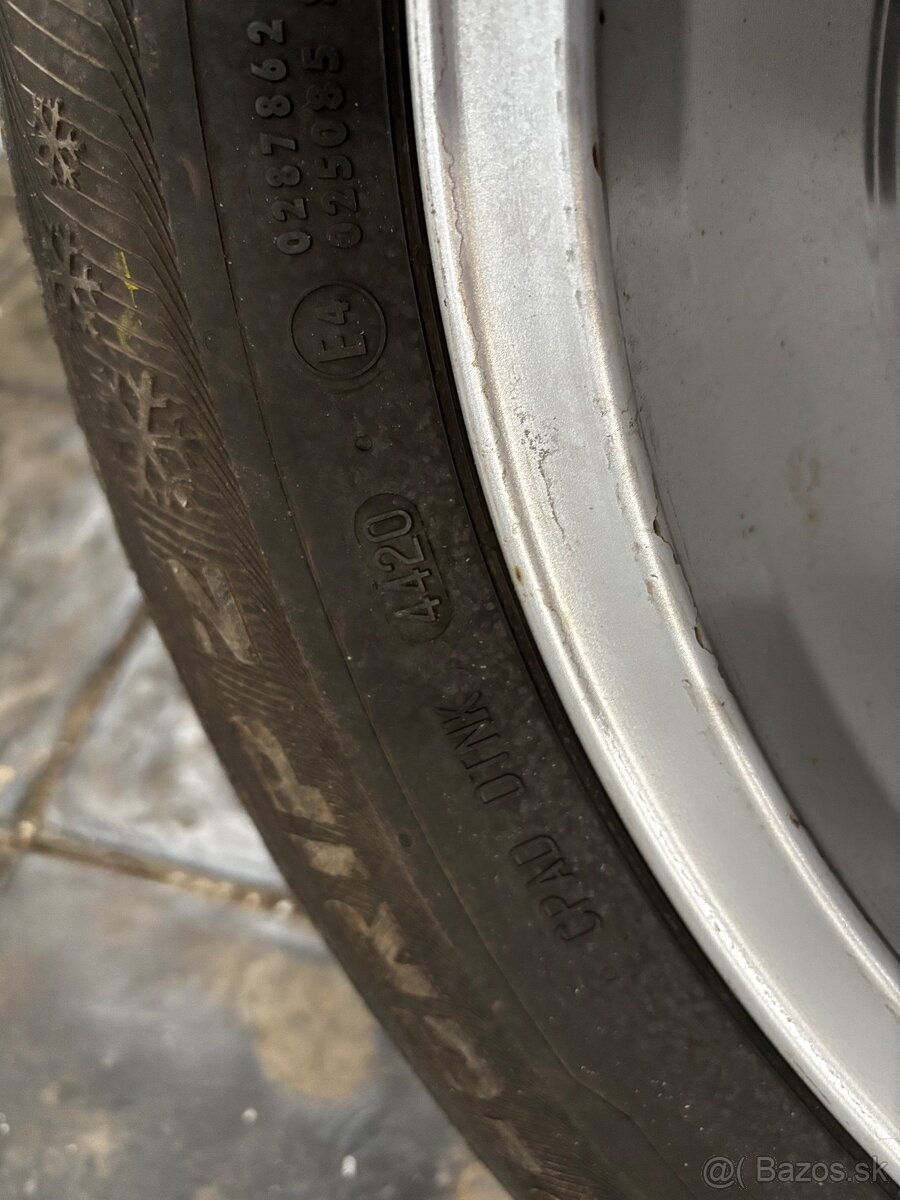 Originálne VW alu disky + zimné pneu Semperit 185/65 R15T - 4