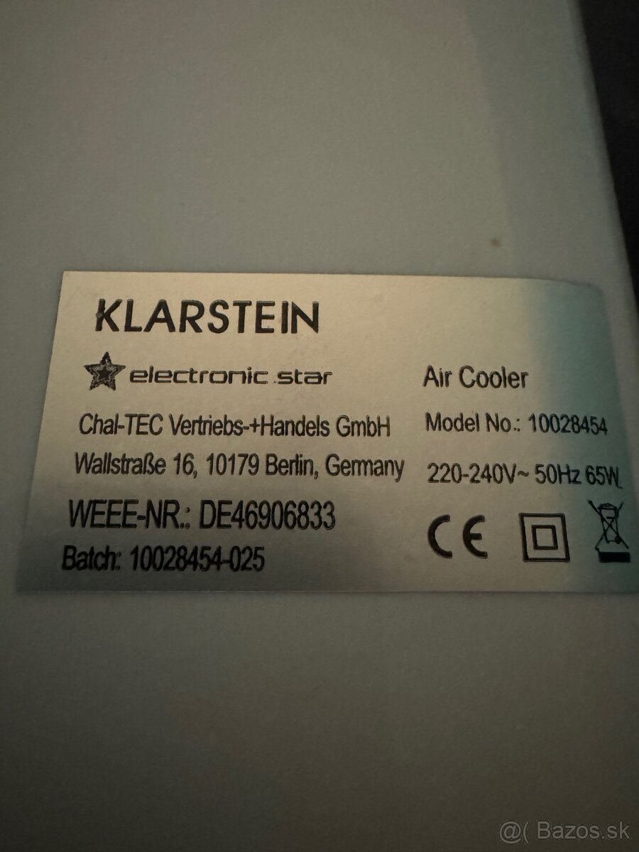 Klarstein MCH-2 ochladzovac, zvlhcovac a cisticka vzduchu - 4