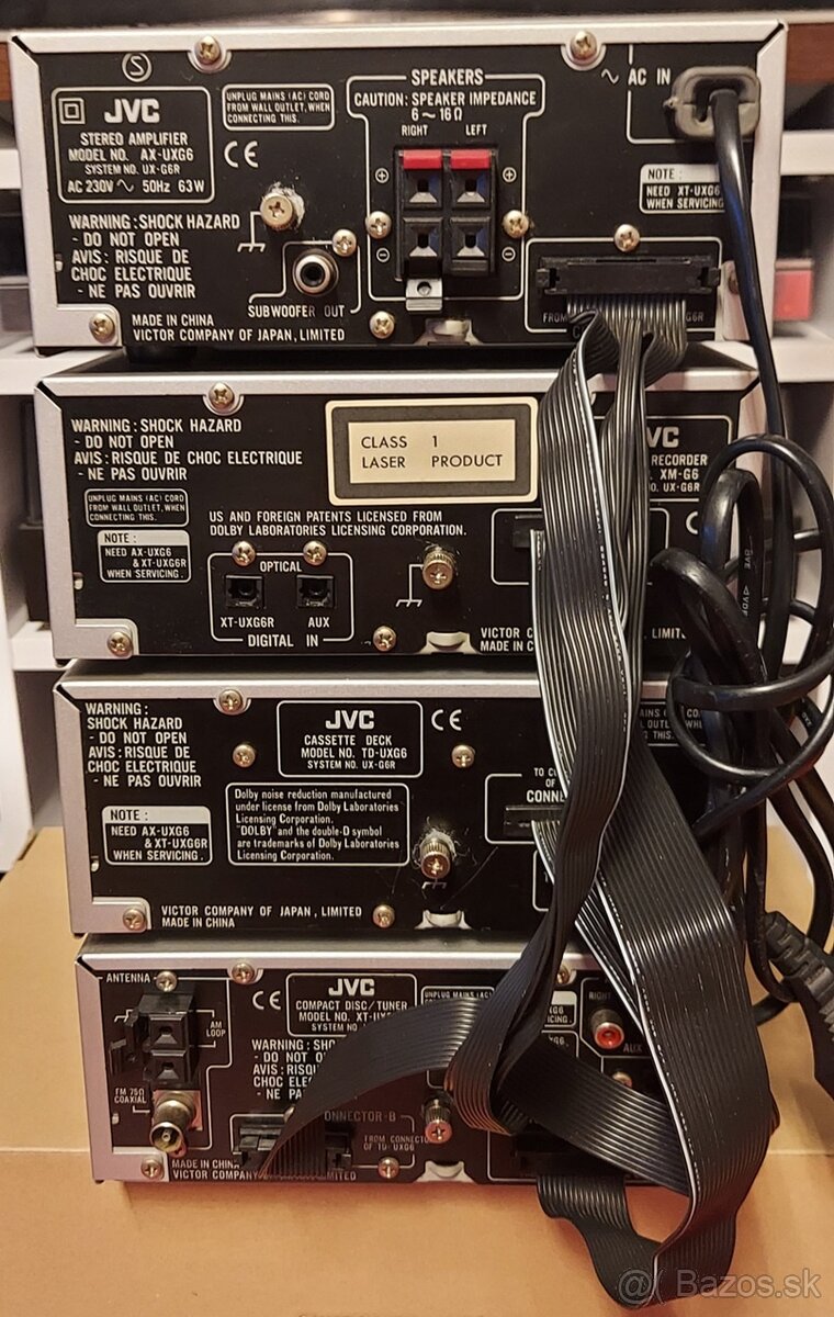 Predám mini systém JVC UX-G6R + XM-G6 - 4