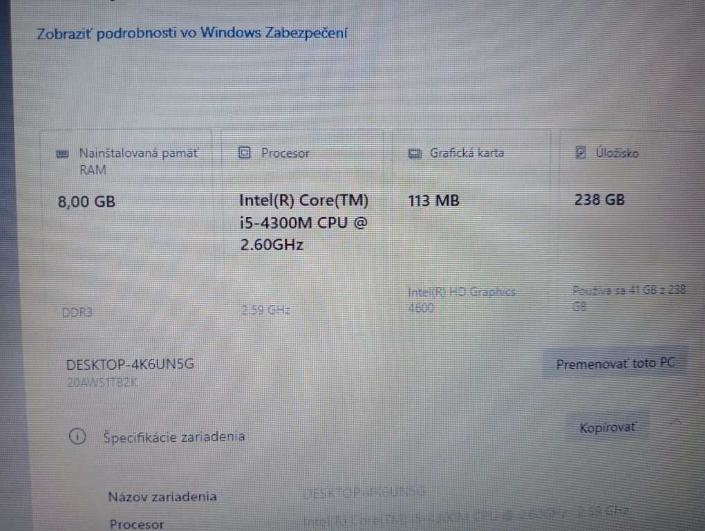 predám Lenovo thinkpad T440p , Intel core i5 , 8gb ram ,ssd - 4