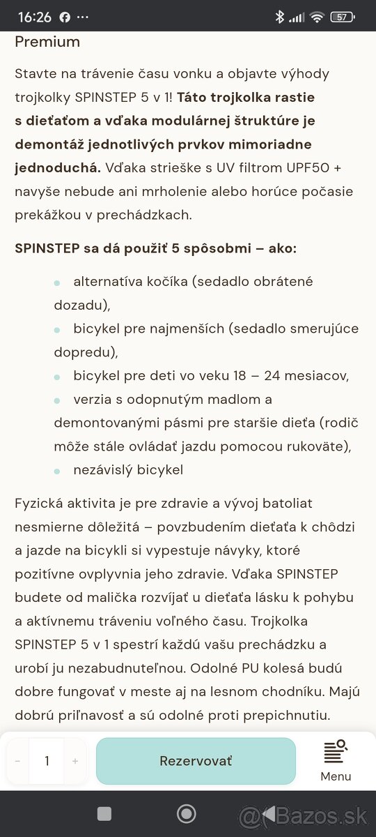 Kinderkraft trojkolka -ružová - 4