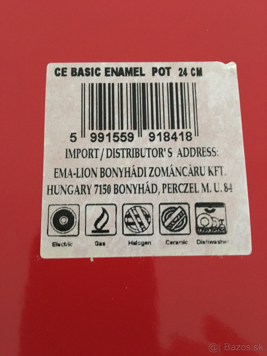 Červený hrniec s pokrievkou - NOVÝ - 4