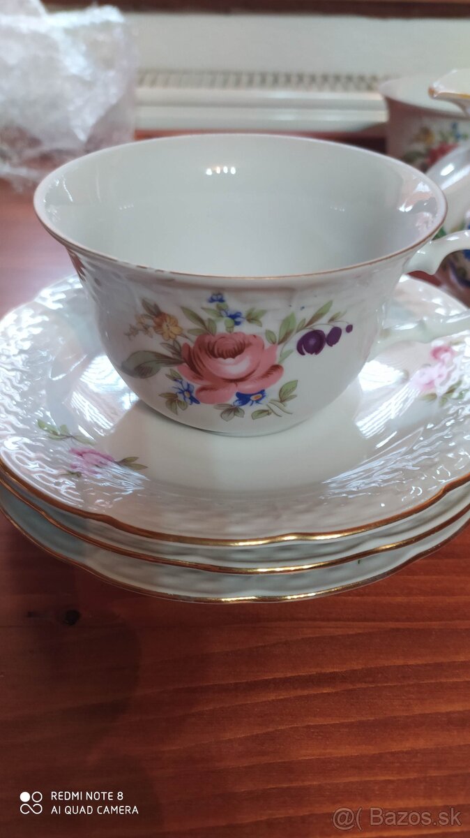 Starožitná porcelánová kávová súprava - 4