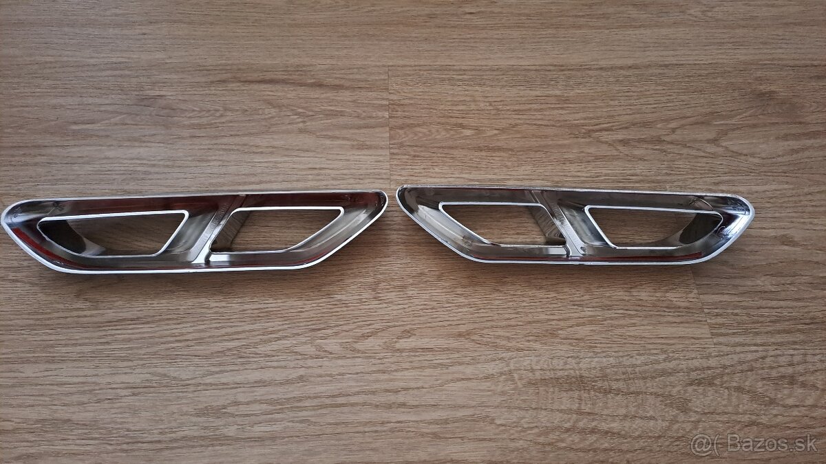 VW Passat B8 R-line NEREZ chrómové koncovky výfuku - 4