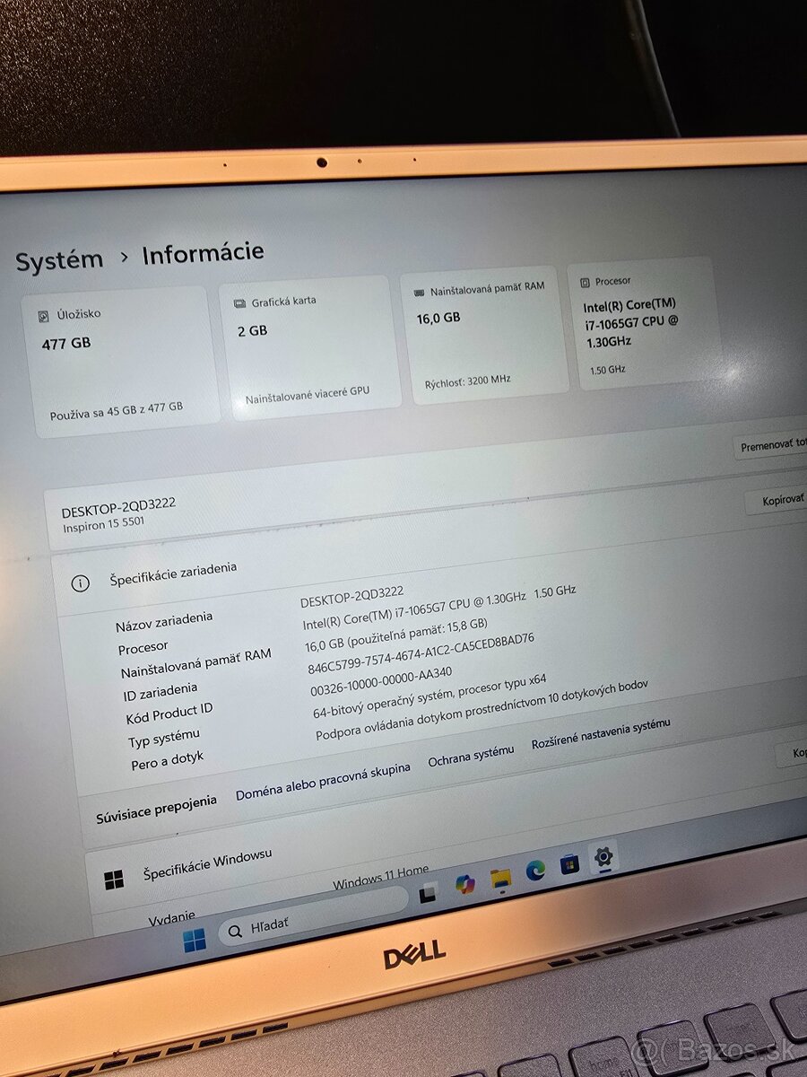 Dell Inspron 15 5501 - 4