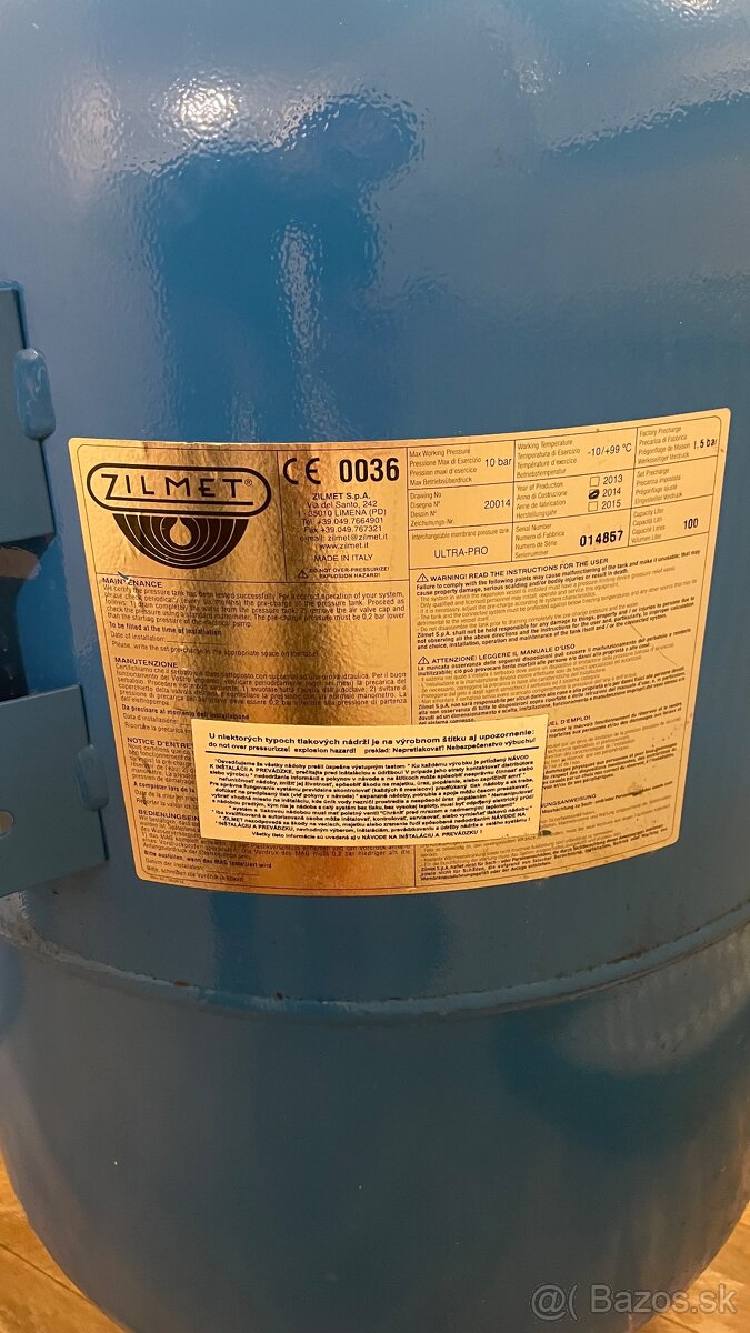 Expanzna nadoba s vakom 100 litrova - 4