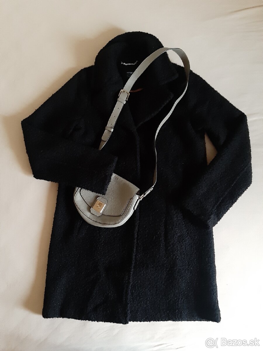 Dámsky čierny kabát - 4