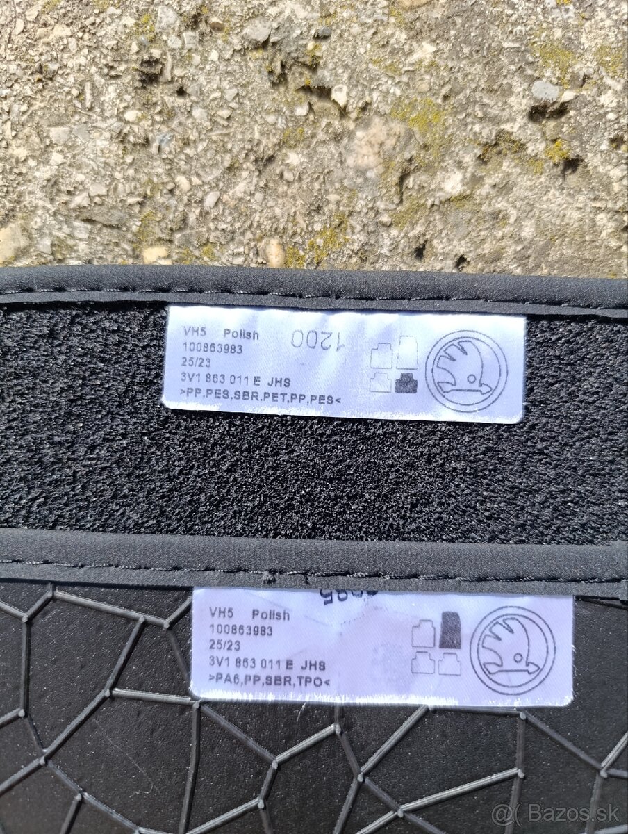 Predám textilné koberce Škoda Superb 3 - 4