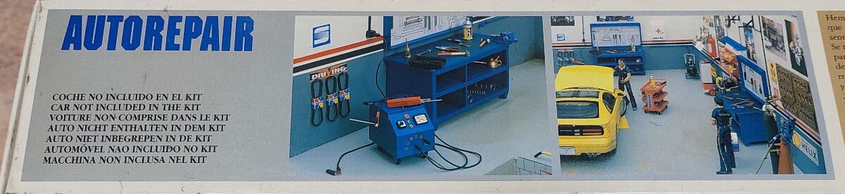 Dioráma autodielne s doplnkami - 1:18 - 4