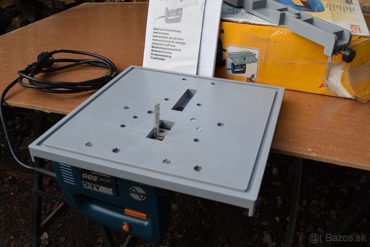 Priamočiara píla AEG STPE 500 plus stac.stolík - 4