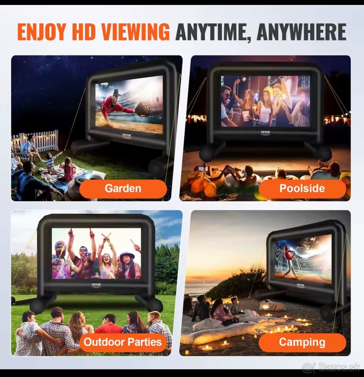 VEVOR 426cm nafukovacie plátno - 4