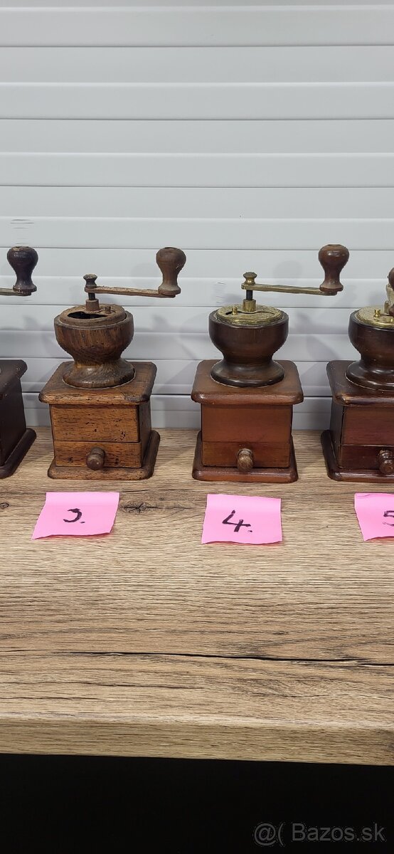 Mlynčeky na kavu s drevenou nasypkou - 4