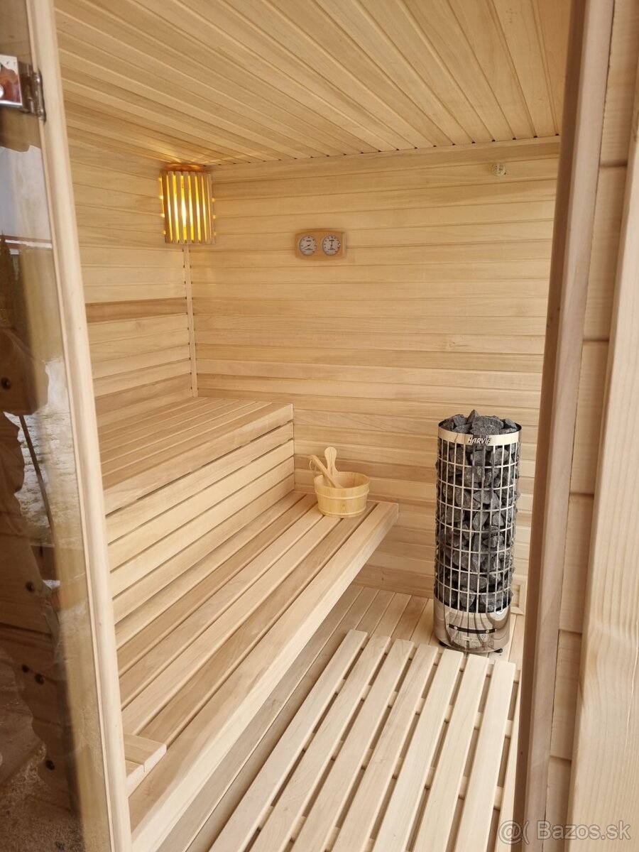 Exteriérová fínska sauna DARK - 4