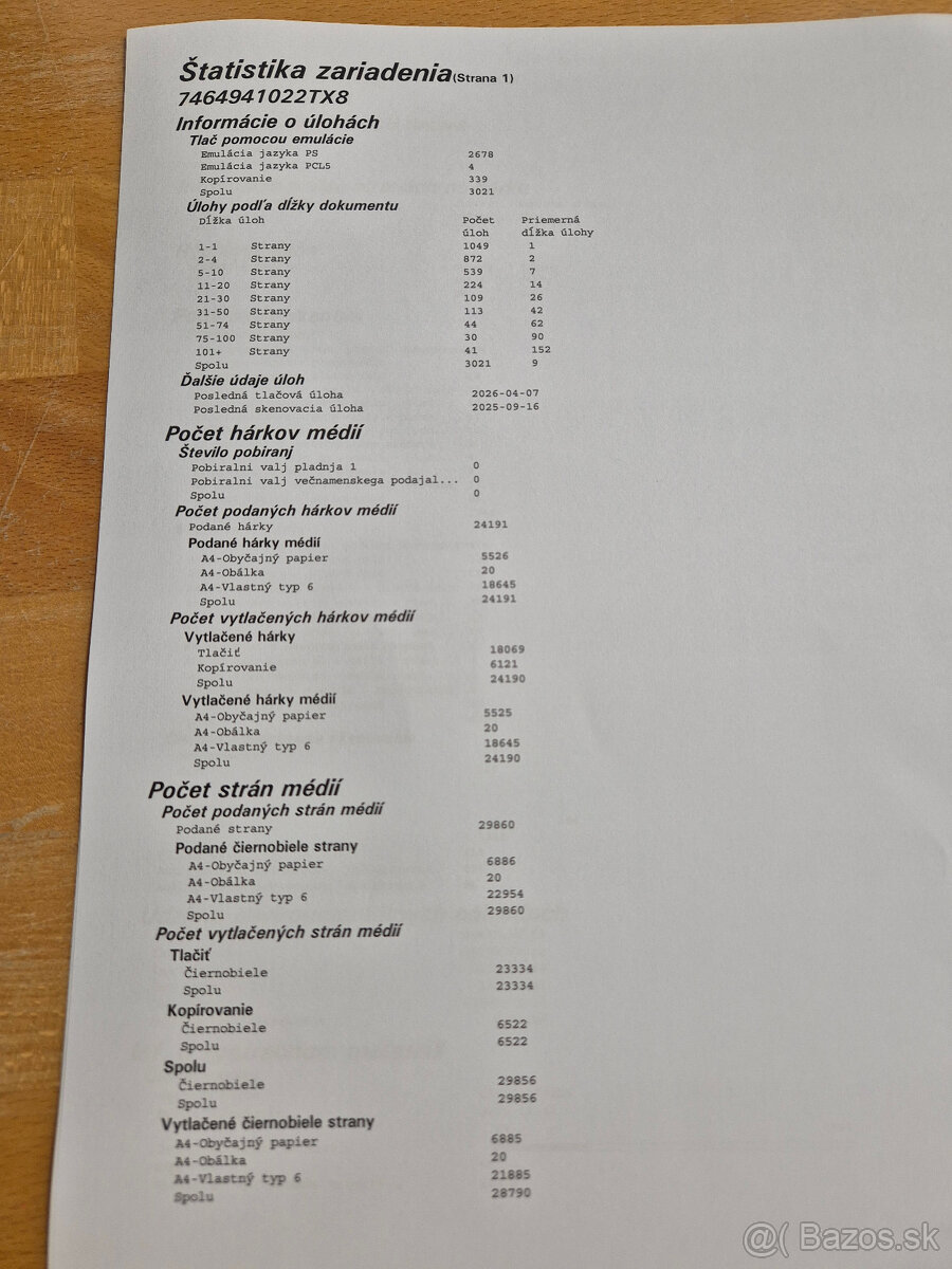 Lexmark MX722ade cierna A4 multifukncia - 29879 stran - 4