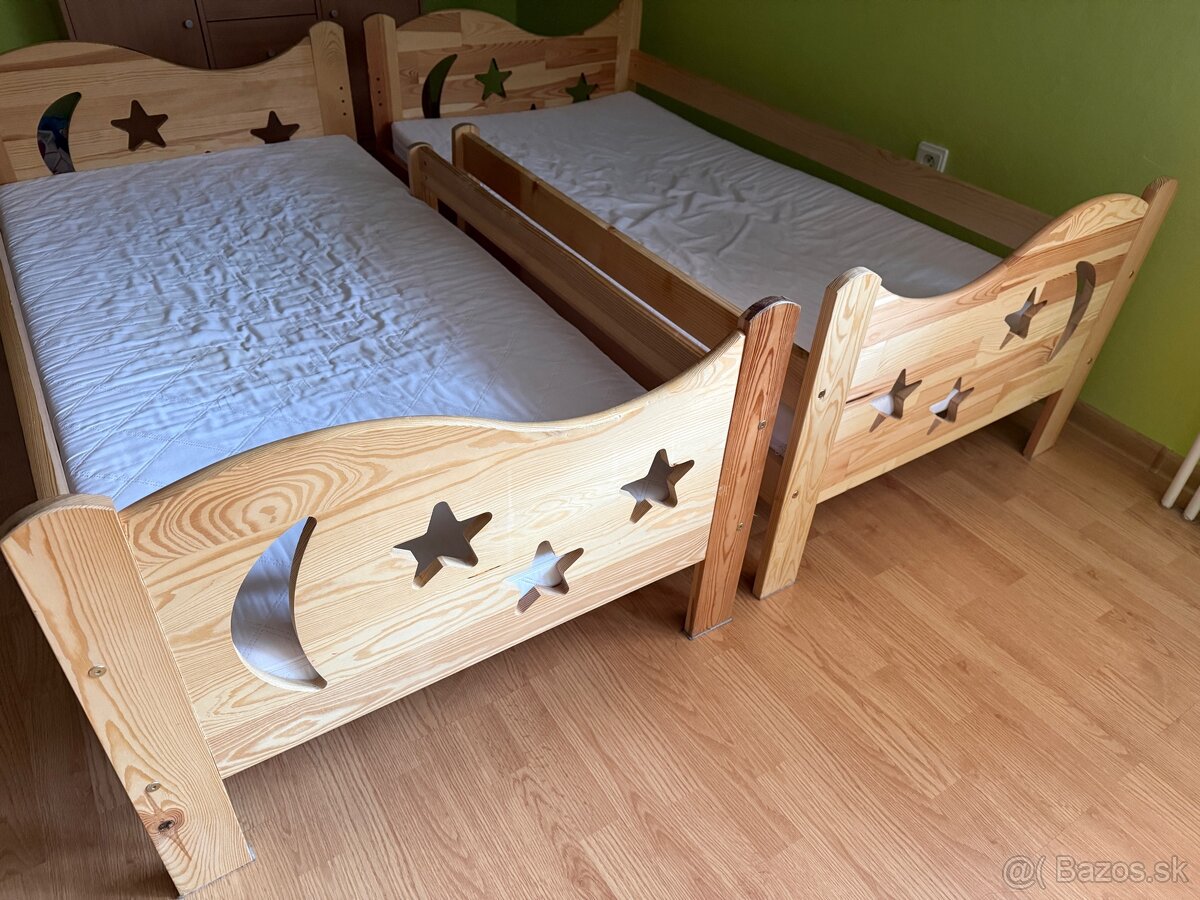 Detská posteľ 2 kusy rozmer 140cm na 70cm - 4