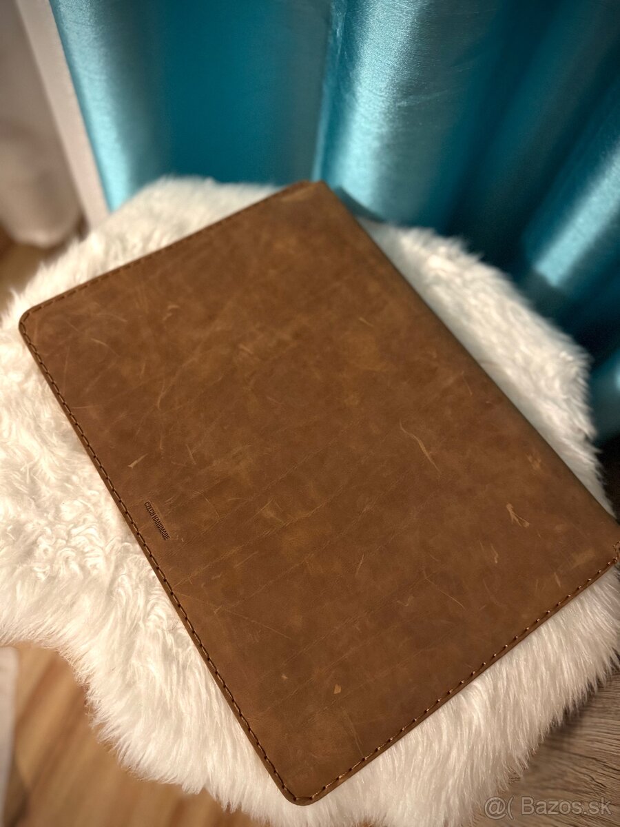 Predám FIXED Oxford puzdro na NOTEBOOK, 13”,KOŽA, HANDMADE - 4