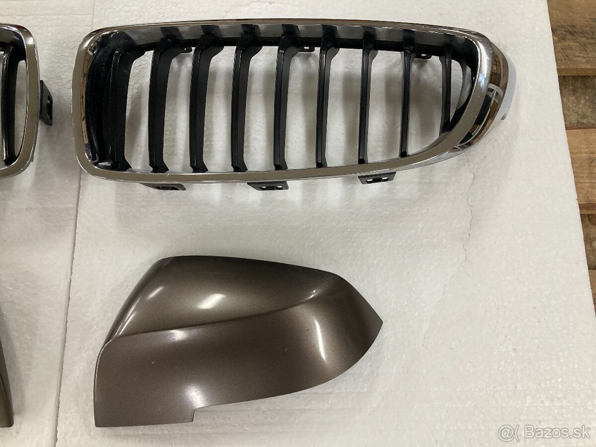 Originál BMW chrómové obličky ľadvinky na rad 4 - 4