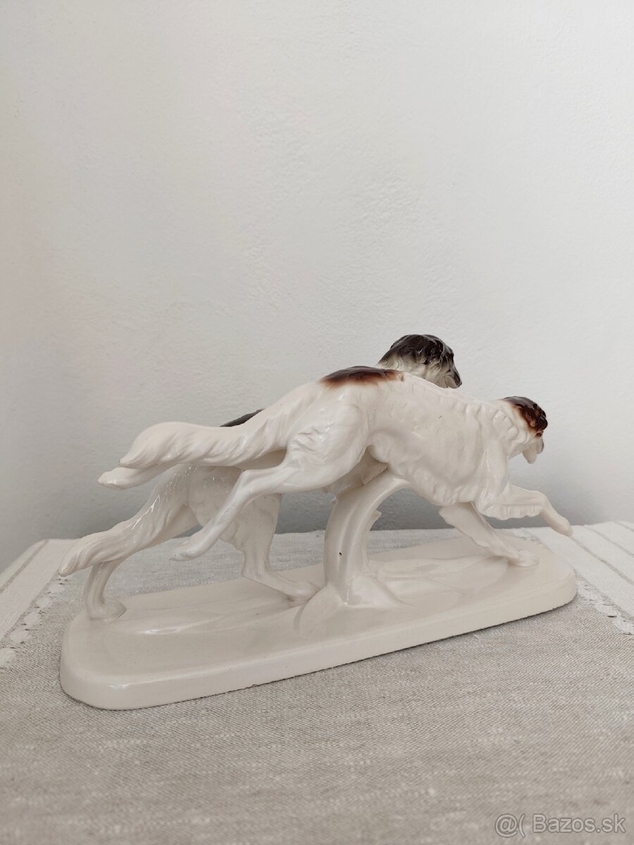 Hertwig chrti psy porcelánová soška - 4