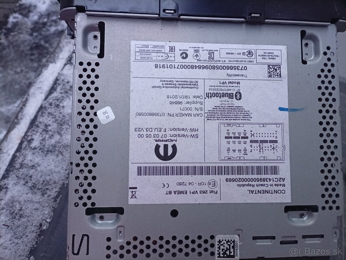 Rádio Fiat Doblo maxi rv 2018 - 4