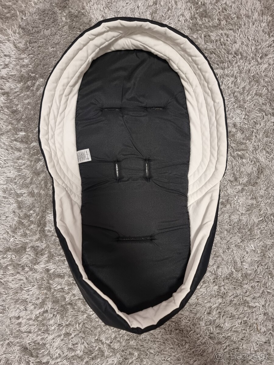 Cybex Lite Cot Platinum black textilná vanička do kočíka - 4