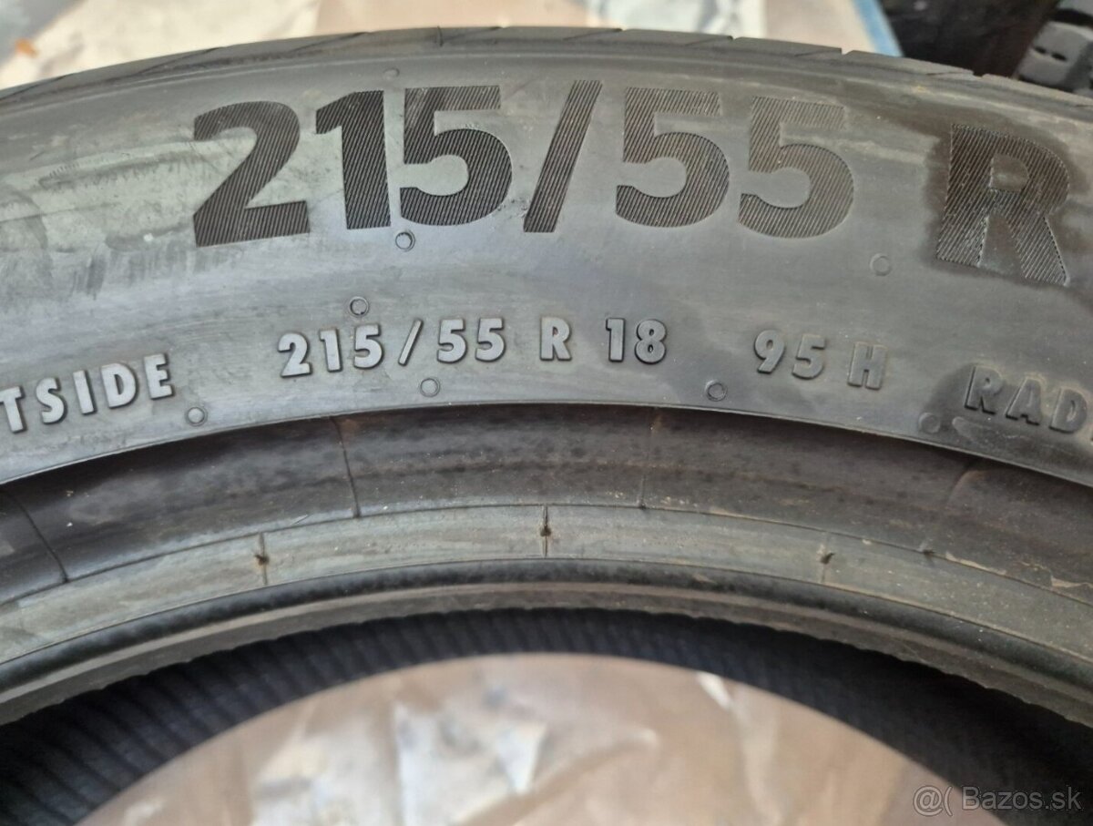 215/55 r18 letné 2 ks CONTINENTAL - nejazdené - 4