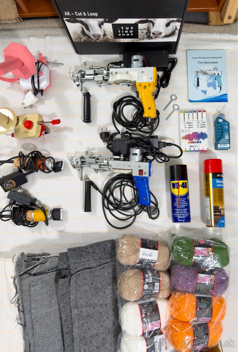 🧶 TUFTING VYBAVENIE A MATERIÁL NA PREDAJ - 4