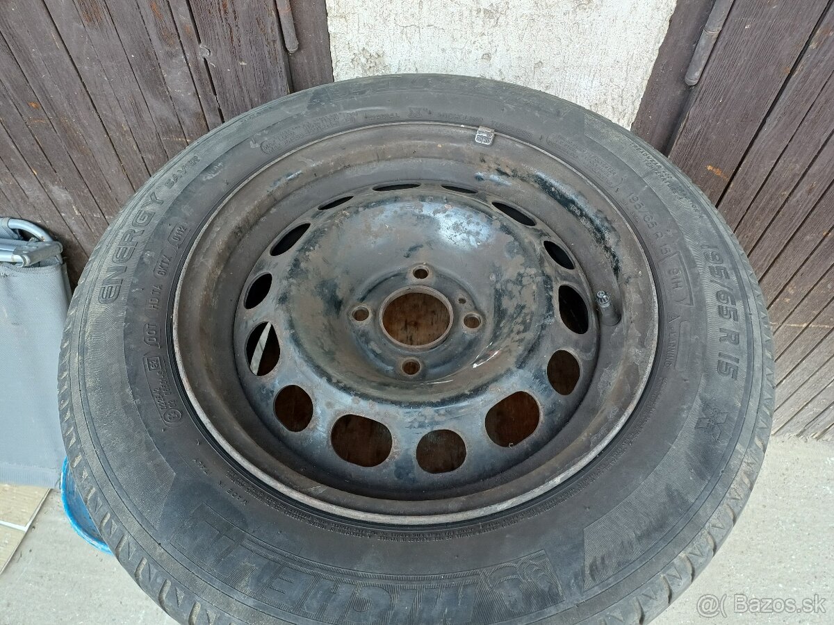Disky R15, 4x108 letné pneumatiky 195/65 R15 - 4